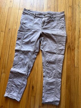 Prana Cropped Cargo Pants in Light Taupe